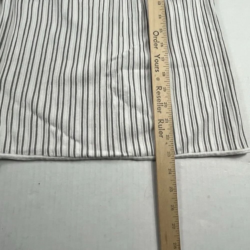 White House Black Market Halter Neck Top Striped Breathable Layering Blouse S - Picture 6 of 10